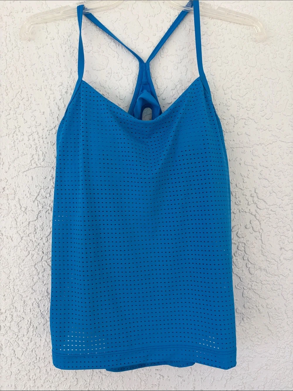Nike Electric Blue Performance Tank with White Swoosh size L